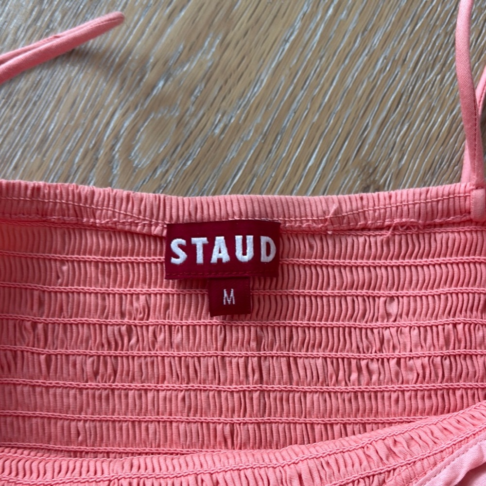Staud Coral Mini Dress with Ruffle Detail - Picture 6 of 6